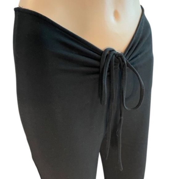 ELODIE Comfy Drawstring Flare Leg Knit Pants - Picture 3 of 4